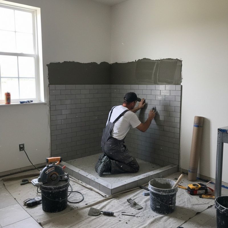 Bathroom Tile Installation detail
